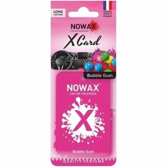 Автомобільний ароматизатор повітря серія " X CARD" - Bubble Gum NOWAX NX07540 (фото 1)