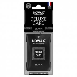 Ароматизатор целюлозний серія Delux Card 6 г. - Black NOWAX NX07733 (фото 1)