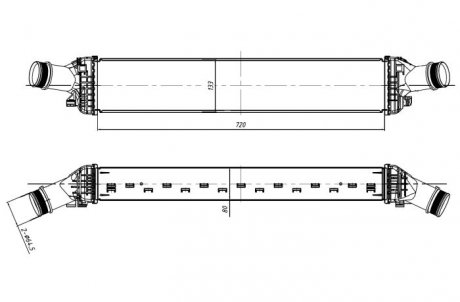 CHLODNICA INTERCOOLER NRF 309048 (фото 1)