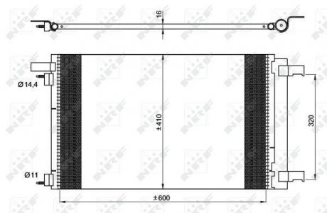 SKRAPLACZ PEUGEOT KLIMATYZACJI 308 10- NRF 35948 (фото 1)