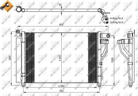 SKRAPLACZ HYUNDAI KLIMATYZACJI ACCENT 06- NRF 35964 (фото 1)