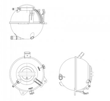 Бачок расширительный VW Caddy III 04-15/IV 15- NRF 454082 (фото 1)