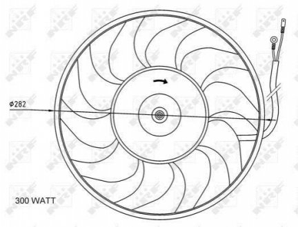 Вентилятор охолодження радіатора NRF 47072 (фото 1)