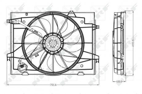 Вентилятор, охлаждение двигателя NRF 47285 (фото 1)