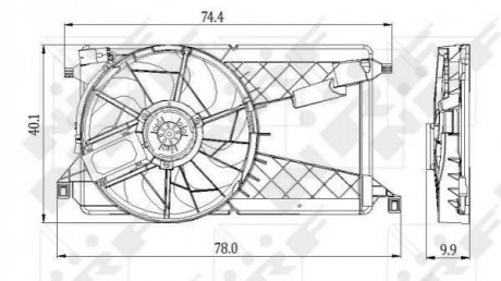 Вентилятор радіатора NRF 47291 (фото 1)