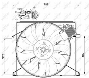Вентилятор радіатора NRF 47446 (фото 1)