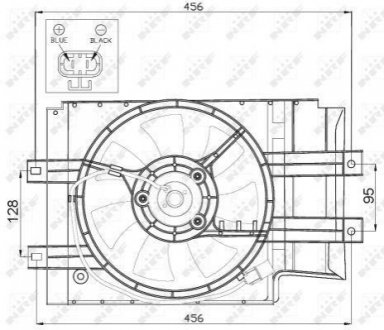 WENTYLATOR NISSAN CHLODNICY MICRA NRF 47472 (фото 1)