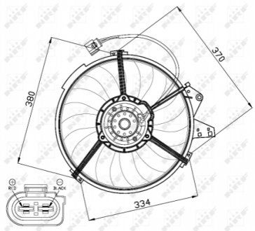 Вентилятор радіатора NRF 47474 (фото 1)
