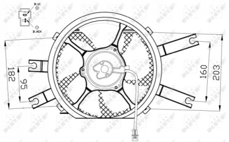 Вентилятор радіатора NRF 47554 (фото 1)