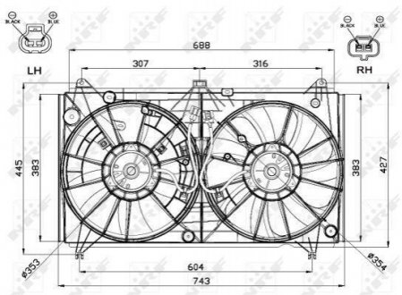 Вентилятор радіатора NRF 47567 (фото 1)