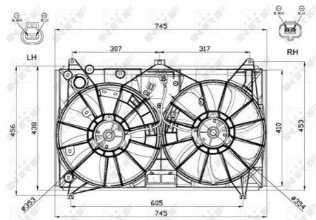 Вентилятор радіатора NRF 47581 (фото 1)