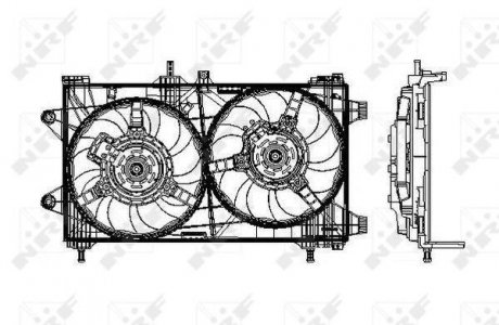 Вентилятор, охлаждение двигателя NRF 47802 (фото 1)