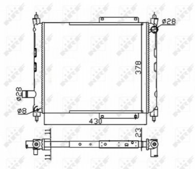 Радиатор NRF 50128A (фото 1)