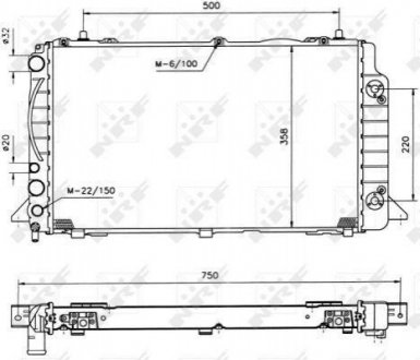Радіатор NRF 50528 (фото 1)