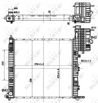 Радиатор NRF 50581 (фото 1)