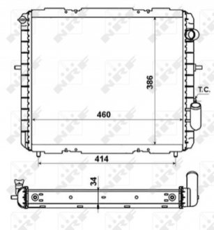 Радіатор NRF 507345 (фото 1)