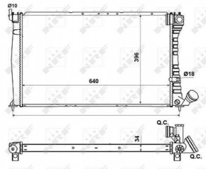 Радиатор NRF 509601 (фото 1)