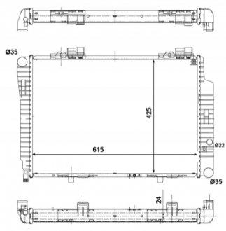 Радіатор NRF 51284 (фото 1)