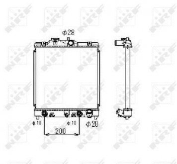 Радиатор, охолодження двигуна NRF 516356 (фото 1)