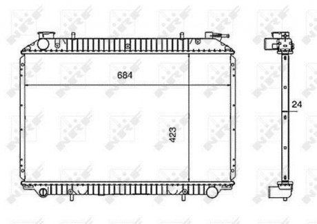 Радиатор NRF 519534 (фото 1)