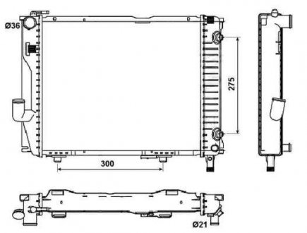 Радиатор NRF 53030 (фото 1)