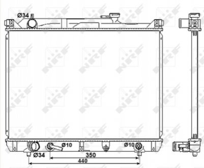 Радіатор NRF 53037 (фото 1)