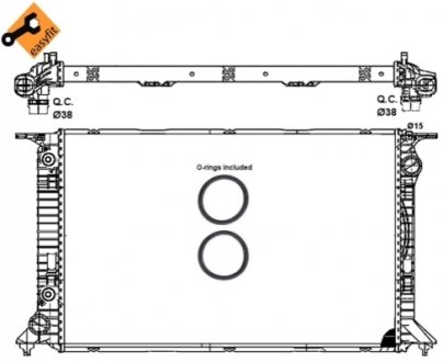 Радіатор NRF 53065 (фото 1)