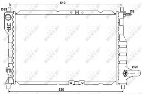 Радіатор системи охолодження NRF 53068A (фото 1)