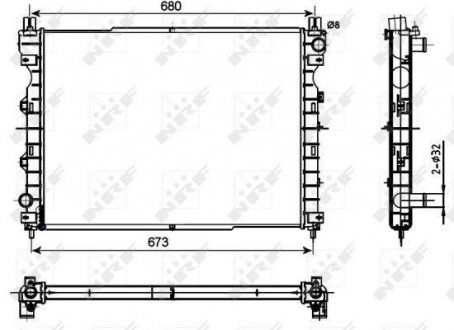 Радиатор NRF 53096 (фото 1)