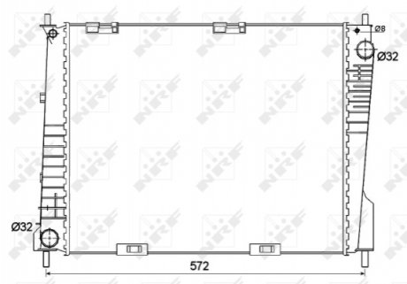 Радіатор NRF 53125 (фото 1)