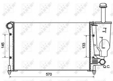 CHLODNICA FIAT PANDA 11/04- NRF 53128A (фото 1)