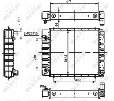 Радиатор NRF 53149 (фото 1)