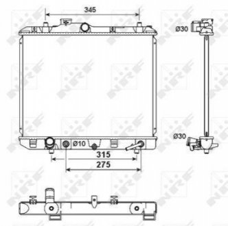 Радіатор NRF 53158 (фото 1)