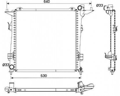 Радіатор NRF 53164 (фото 1)