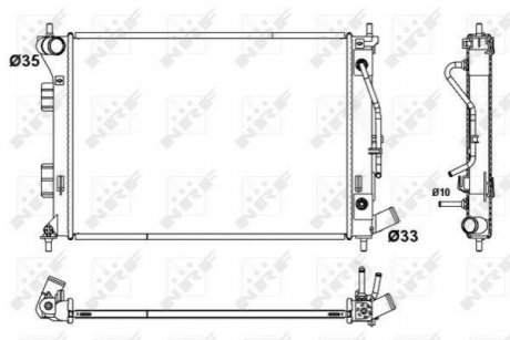 Радиатор NRF 53172 (фото 1)