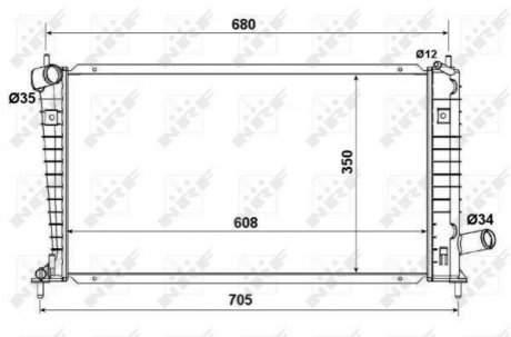 Радіатор NRF 53189 (фото 1)