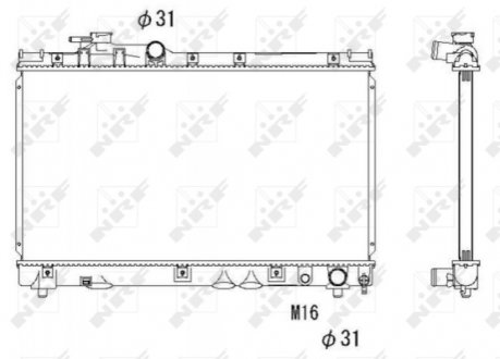 Радиатор NRF 53273 (фото 1)