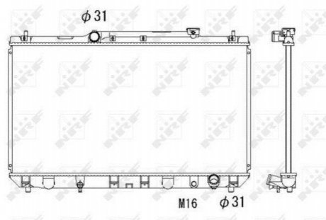 Радіатор NRF 53307 (фото 1)