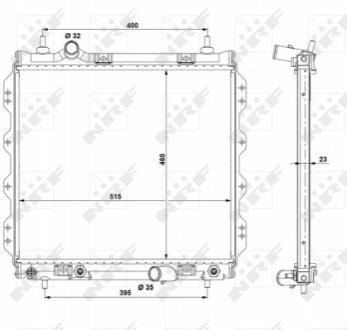 Радиатор NRF 53337 (фото 1)