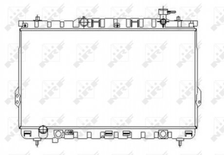 Радіатор NRF 53357 (фото 1)