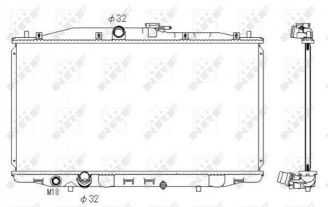 Радіатор NRF 53392 (фото 1)
