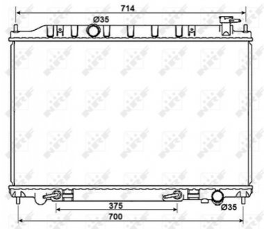 Радиатор NRF 53407 (фото 1)