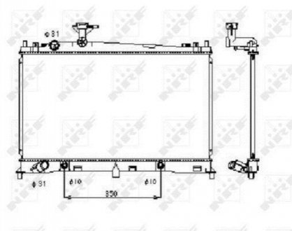 Радіатор NRF 53410 (фото 1)
