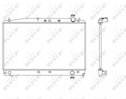 Радиатор NRF 53466 (фото 1)