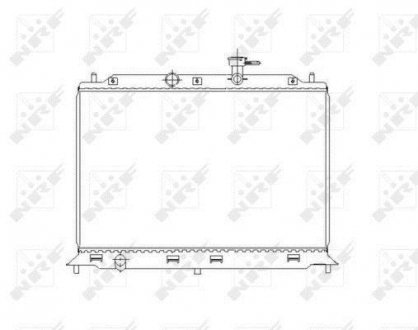 Радиатор, охолодження двигуна NRF 53491 (фото 1)