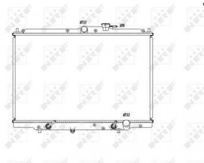 Радіатор, охолодження двигуна NRF 53515 (фото 1)