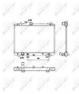 Радиатор, охолодження двигуна NRF 53578 (фото 1)