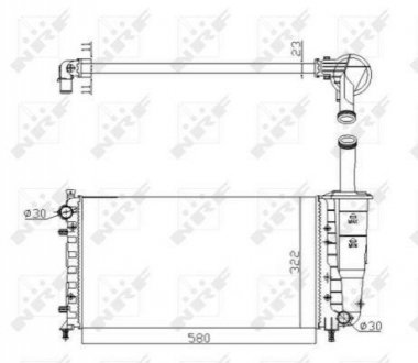 Радиатор NRF 53601A (фото 1)