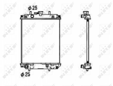 Радиатор NRF 53674 (фото 1)