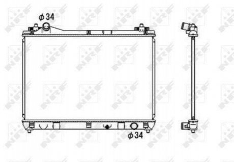 Радіатор NRF 53703 (фото 1)